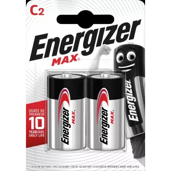 Ühekordne patarei Energizer C 1,5 V leelispatarei 2 tk pakendis E301533200