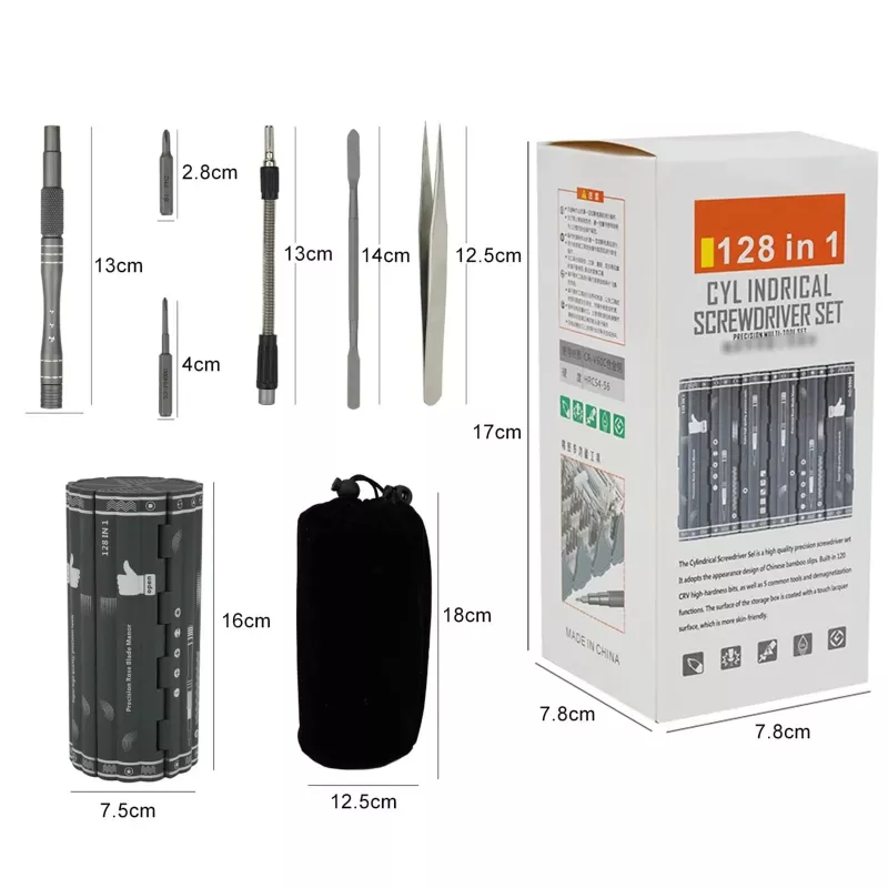 Precision Screwdriver Set Extralink EX.21465 — Magnetic 128-in-1 Bits Kit