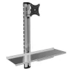 Techly ICA-PLW 01 monitori kinnitus / alus 68,6 cm (27 tolli) Seinale Hõbedane
