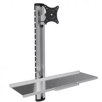 Techly ICA-PLW 01 monitori kinnitus / alus 68,6 cm (27 tolli) Seinale Hõbedane
