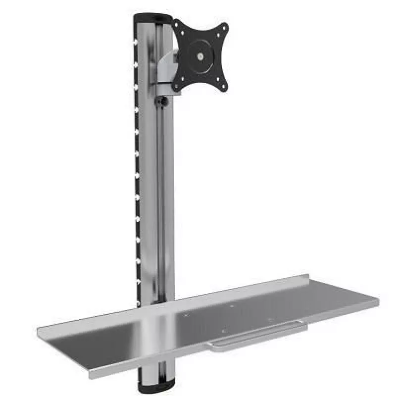 Techly ICA-PLW 01 monitori kinnitus / alus 68,6 cm (27 tolli) Seinale Hõbedane