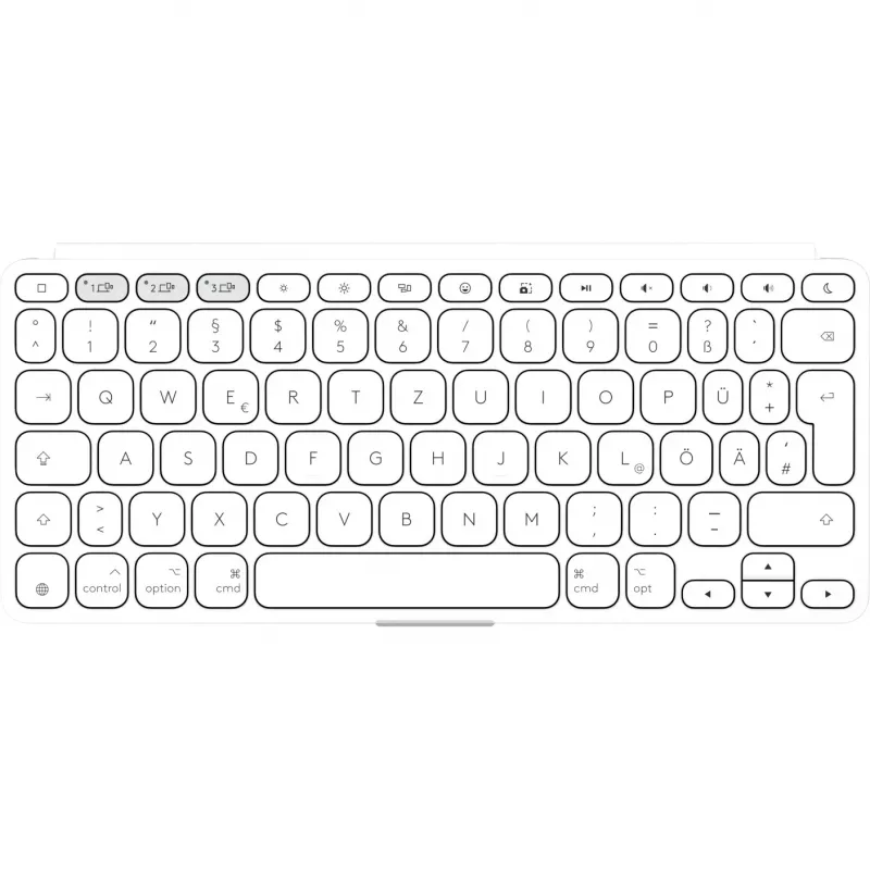 Logitech Keys-To-Go 2 klaviatuur universaalne Bluetooth QWERTZ saksa valge