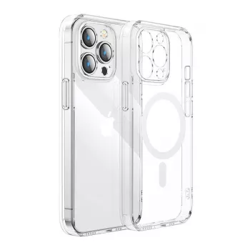 Kaitsev magnetiline läbipaistev ümbris Joyroom JR-14D7 iPhone 14 Plus jaoks, läbipaistev, magnetkinnitus