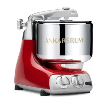 Köögimikser Ankarsrum Assistent Originaal AKR 6230 RD — 1500 W, 7 L roostevabast terasest kauss, metallkorpus, punane