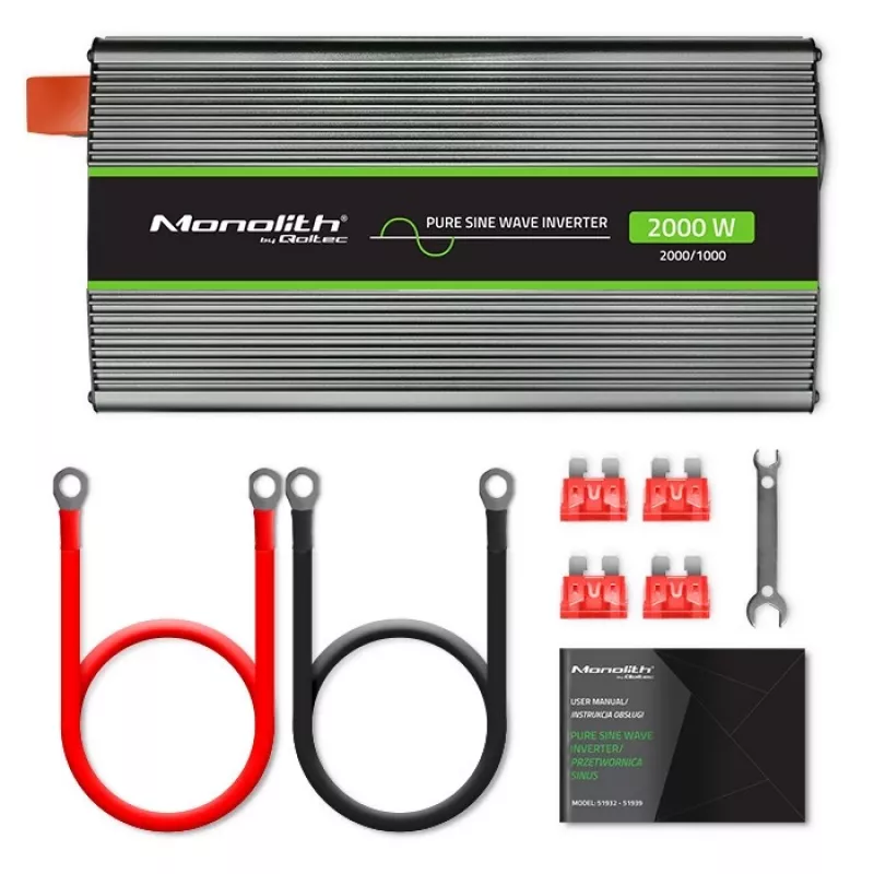 Qoltec Monolith 2000 W must autoinverter 12 V
