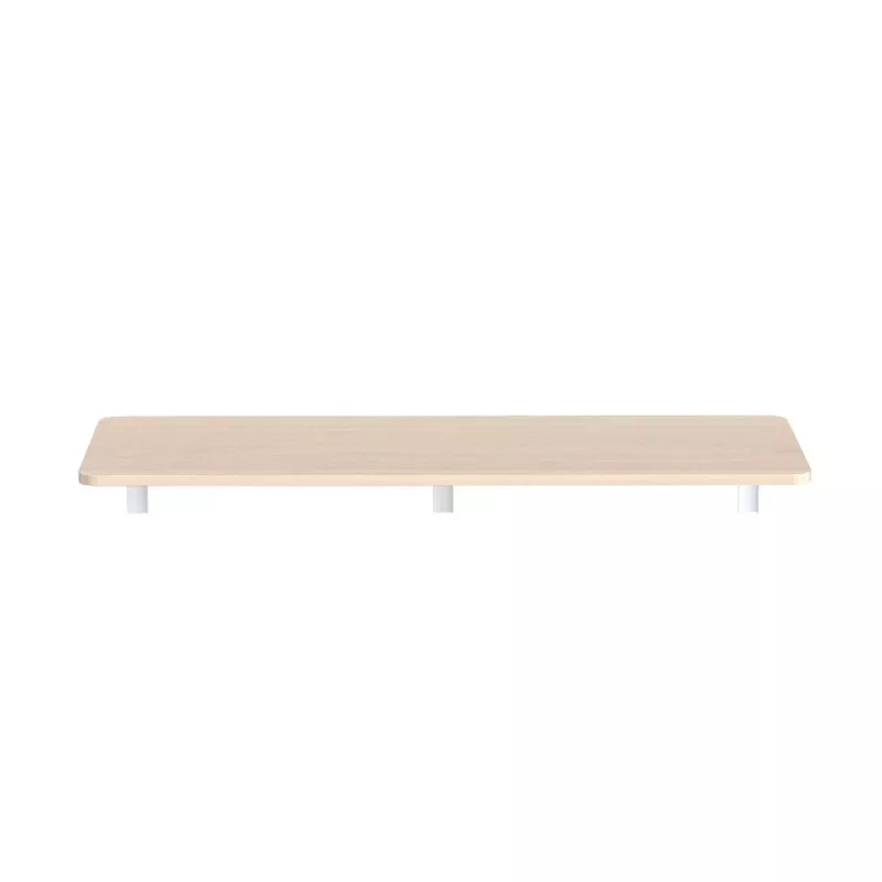Seinale kinnitatav kokkupandav riiul MACLEAN MC-128 WD 100×40 cm puitviimistlusega