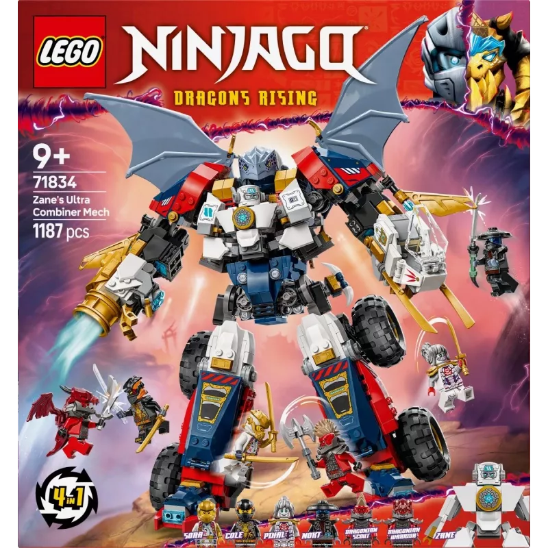 LEGO NINJAGO 71834 Zane'i ülikombineeriv mehhanism