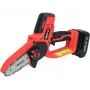 Akutoitega kettsaag YATO YT-828135 — 18V Li-Ion 2Ah, 10 cm latt, 3200 p/min, 4,8 m/s keti kiirus, 26 lüli