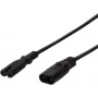 Logilink toitekaabli pikendus, 2 m, must (CP129)