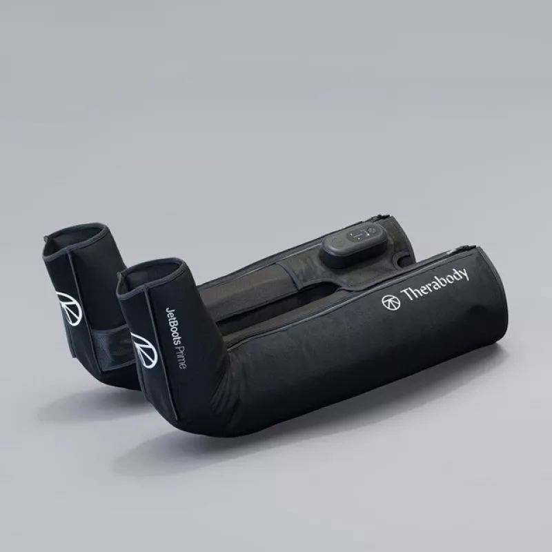 Pneumaatilised taastumissaapad Therabody RecoveryAir JetBoots Prime S — järjestikune kompressioonisüsteem, aku, 180 min tööaega, must, 2,51 kg