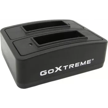GoXtreme Dual Vision 4K akulaadimisjaam – kahepesaline laadija GoXtreme Vision 4K akudele, mudel 01492