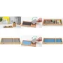 Pliiatsihoidja sigel Eyestyle Bamboo helehall/must 2 tekstiilvoodriga
