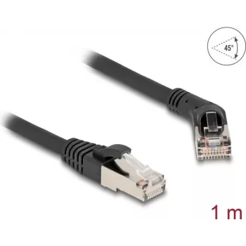Võrgukaabel DeLOCK RJ45 Cat.6A 1m Must