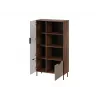 Raamaturiiul Cama Meble ALMERA Cama 4, pähkel/kašmiir, 90×42×165 cm