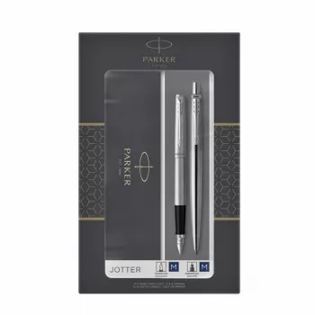 Parker 2093258 pastapliiatsikomplekt Must, Hõbedane 2 tk