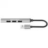 Manhattan USB-A 4-pordiline jaotur, 4x USB-A porti (1x 5 Gbps USB 3.2 Gen1 ehk USB 3.0, 3 x 480 Mbps USB 2.0), USB-toitega (välist toiteallikat pole vaja), alumiinium