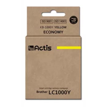 Actis KB-1000Y tint (asendus Brother LC1000Y/LC970Y jaoks; Standard; 36 ml; kollane)
