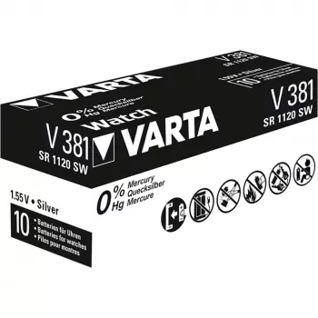 Ühekordne patarei Varta 00381101111 hõbeoksiid (S)
