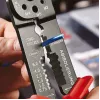 Knipex 97 21 215 B Crimptang Must, Sinine, Punane