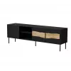 TV-kapp cama meble INSERTO 3D1W 190x40x62 cm must LED-iga
