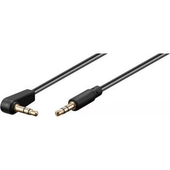 Goobay Audio ühenduskaabel AUX, 3,5 mm stereo 3-pol., õhuke, CU, nurga all (59526)