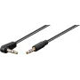 Goobay Audio ühenduskaabel AUX, 3,5 mm stereo 3-pol., õhuke, CU, nurga all (59526)