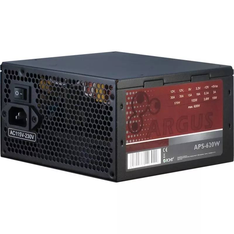 Inter-Tech Argus APS toiteplokk 620 W 20+4 Pin ATX ATX must