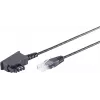 Telefonikaabel S/CONN 12-09155 1,5 m Must