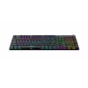 Klaviatuur IBOX AURORA K-6 — täissuuruses QWERTY, RF juhtmevaba + Bluetooth, RGB taustvalgustus, mehaanilised madala profiiliga klahvid, must