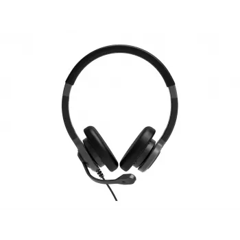 PORT CONNECT | Stereo USB Headphone PRO ON'R 300 | Juhtmega | Kõrvapealsed | Mürasummutus | Must