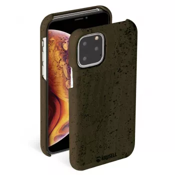 Telefonikott Krusell Birka Apple iPhone 11 Pro jaoks, tumepruun nahastiilis kate