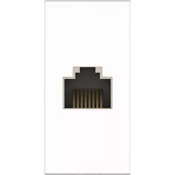 Kindermann Konnect flex 45 click Cat-6 (RJ45) 1 m - Modulaarne Faceplate-Snap-In - RJ-45 - Valge, RAL 9003 (7464000827)