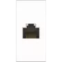 Kindermann Konnect flex 45 click Cat-6 (RJ45) 1 m - Modulaarne Faceplate-Snap-In - RJ-45 - Valge, RAL 9003 (7464000827)