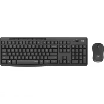 Logitech MK295 Silent - klaviatuuri ja hiire komplekt - juhtmevaba - 2,4 GHz - grafiit - Ungari paigutusega