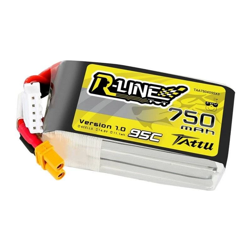 Aku Tattu R-Line 750mAh 14.8V 95C 4S1P JST-XHR