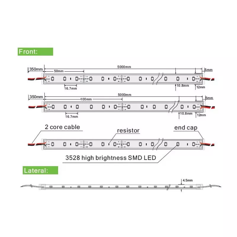 Synergy 21 LED Flex Ribalint 3528 - 60 KW DC12V 24W IP65