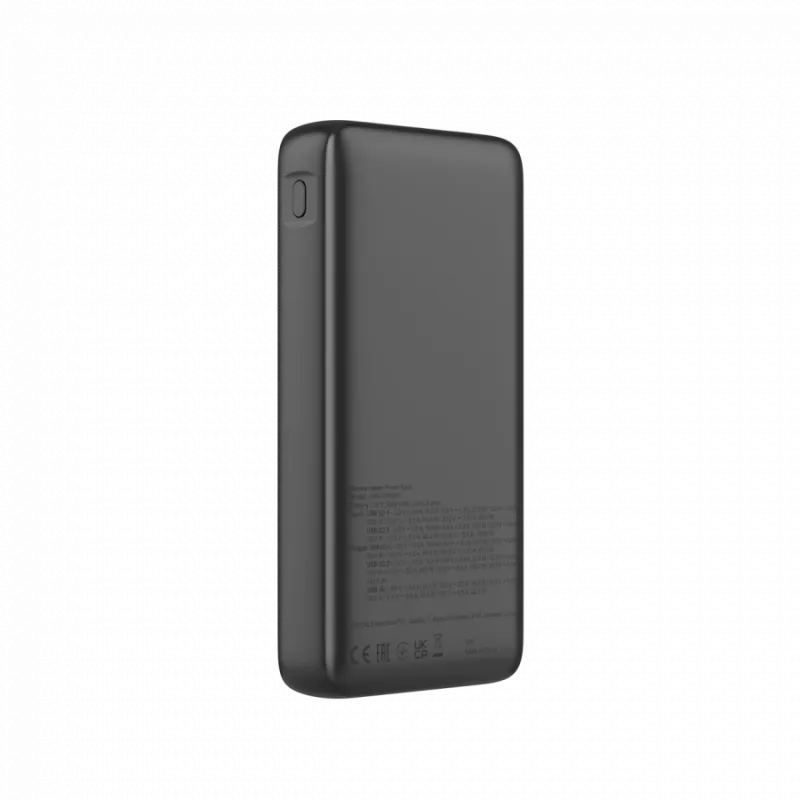 CANYON Power Bank PB-240, 25000mAh PD140W ekraaniga toitepank, mõõtmed 160,0x82x27 mm, kaal 508±10 g, tumehall