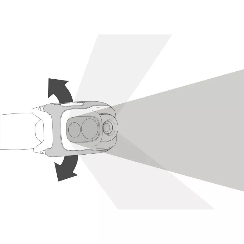 Petzl SWIFT RL musta, oranži ja valge peapaelaga LED-taskulamp