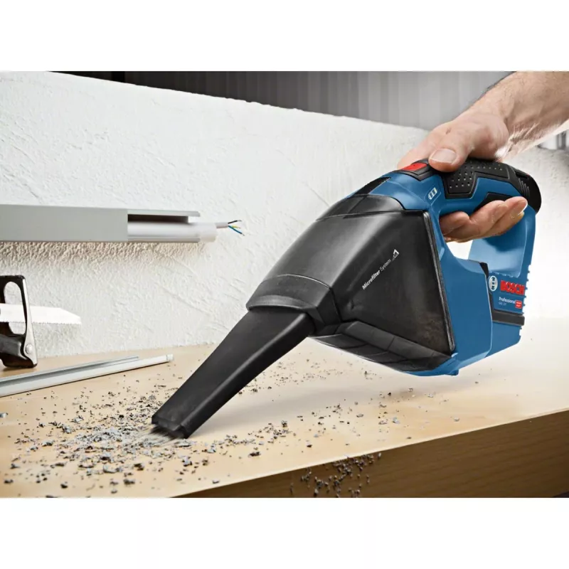 Bosch GAS 10,8 V-LI käsimudur sinine, tolmukotita