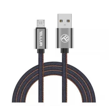 USB-Micro USB andmekaabel Tellur 1 m denim