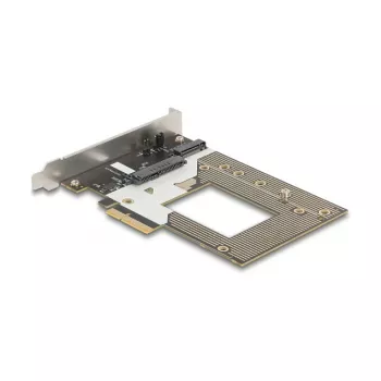 Sisemine M.2 / U.2 adapterkaart DELOCK 90854 — PCIe 4.0 (host: PCIe, väljundid: M.2 Key M 110 mm, U.2)