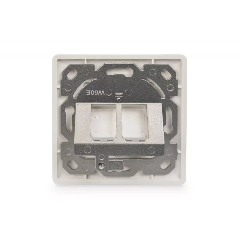 Digitus | Seinaplaat Keystone moodulitele, Saksa tüüp, keskplaat 50x50 mm, raam 80x80 mm | DN-93801-1