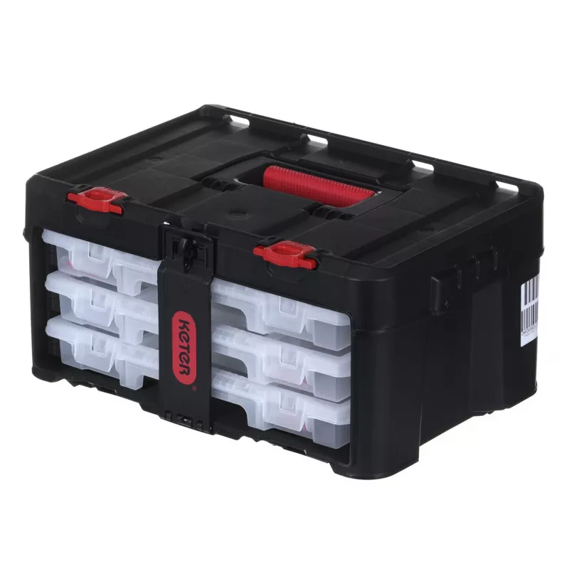 Toolbox KETER Stack'N'Roll (17210831/253380) with 3 organizers Must