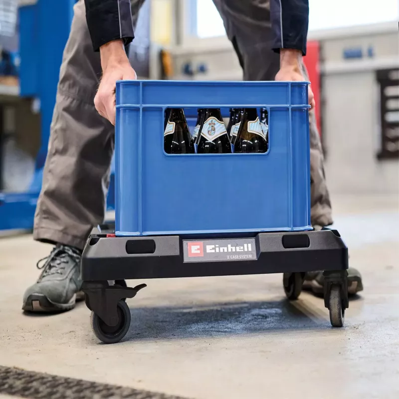 Veerev alus süsteemkohvritele EINHELL E-Case, must, kandevõime kuni 120 kg