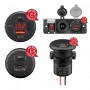 RAM-kinnituse paigaldatav laadija paljaste juhtmeotstega USB-A/USB-C (560001)