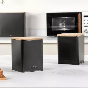 Salter BW12898EU7 hoiustamiskomplekt, 3-osaline, must, õhukindlad köögikonteinerid