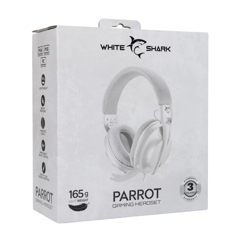 Kõrvaklapid White Shark GH-2440 Parrot Valge/hall
