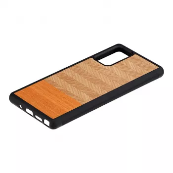 Kaitsev telefoniümbris Man and Wood Galaxy Note 20 Herringbone Arancia Must