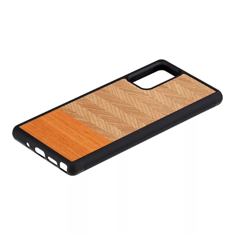 Kaitsev telefoniümbris Man and Wood Galaxy Note 20 Herringbone Arancia Must