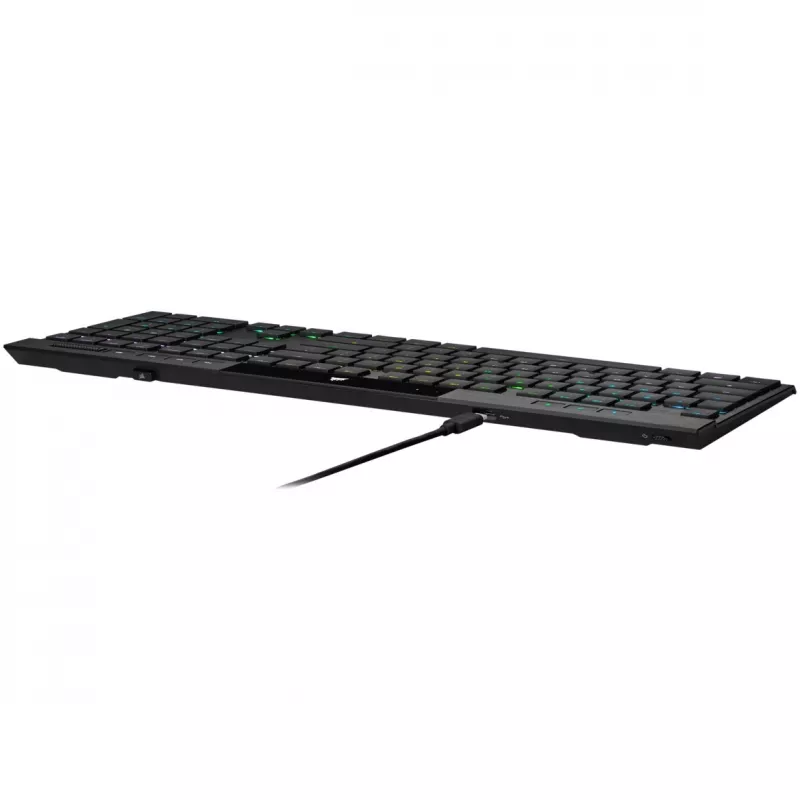 Corsair K100 RGB AIR Wireless Ultra-Thin Mechanical Gaming klaviatuur, Cherry ULP Tactile - must, DE